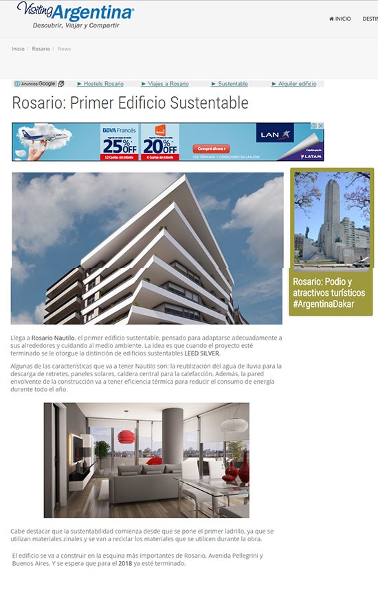 Rosario: Primer Edificio Sustentable